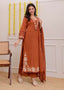 Ruchira A-line cotton embroidered suit (set of 3)