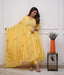 Heavy floral embroidered cotton kurti set - Eraya