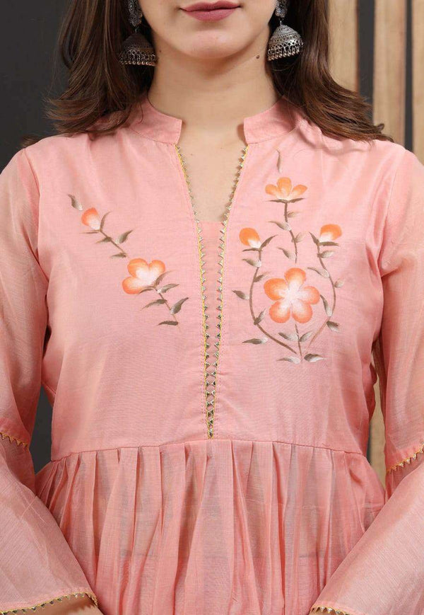 Beautiful chanderi lehenga-dupatta set - Eraya