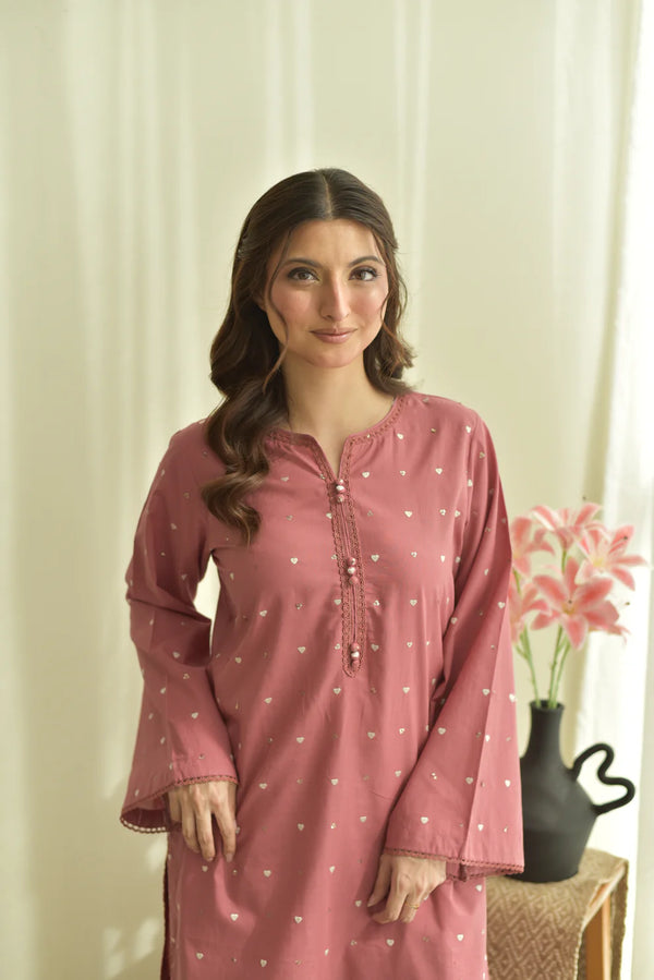 Shree Albeli Blush Hearts-Dupatta Set