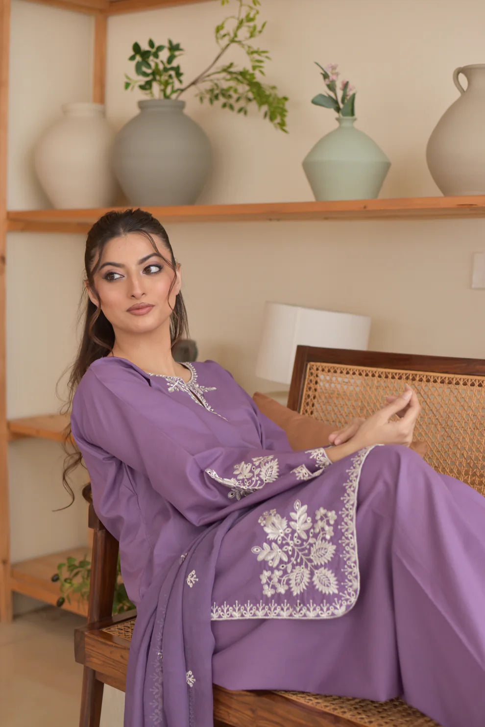 Shree Albeli Embroidered Ruhi Dupatta Set