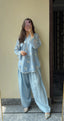 Shree Albeli Blue Chanderi Farshi-Salwar Set