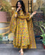 Designer floral printed anarkali style kurti set - Eraya
