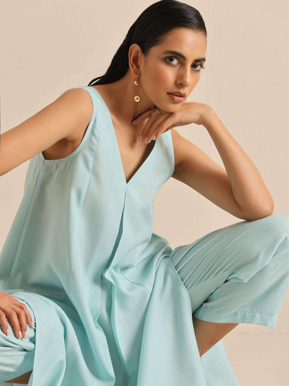 The summer perfect cotton cut-sleeves co-ord set Eraya