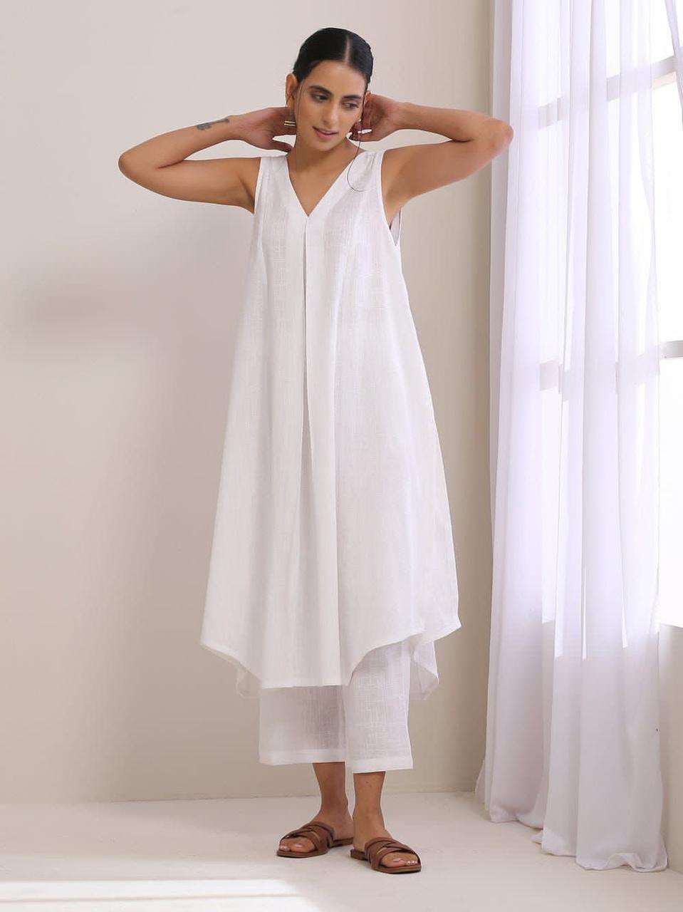 The summer perfect cotton cut-sleeves co-ord set Eraya Main image