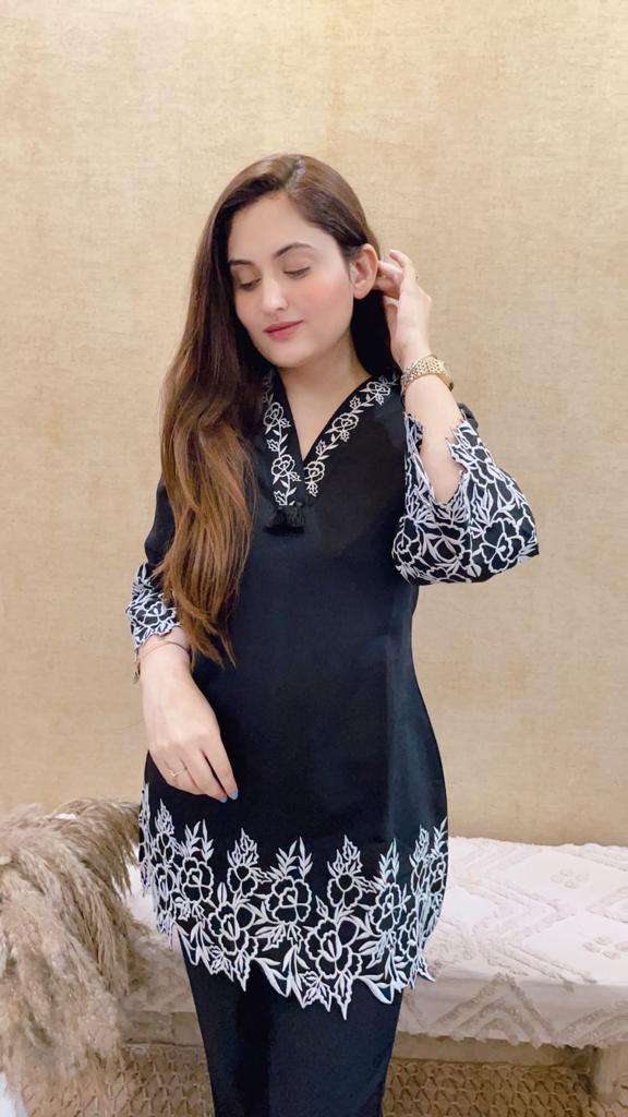 Beautiful designer cotton co-ord set Secondary image