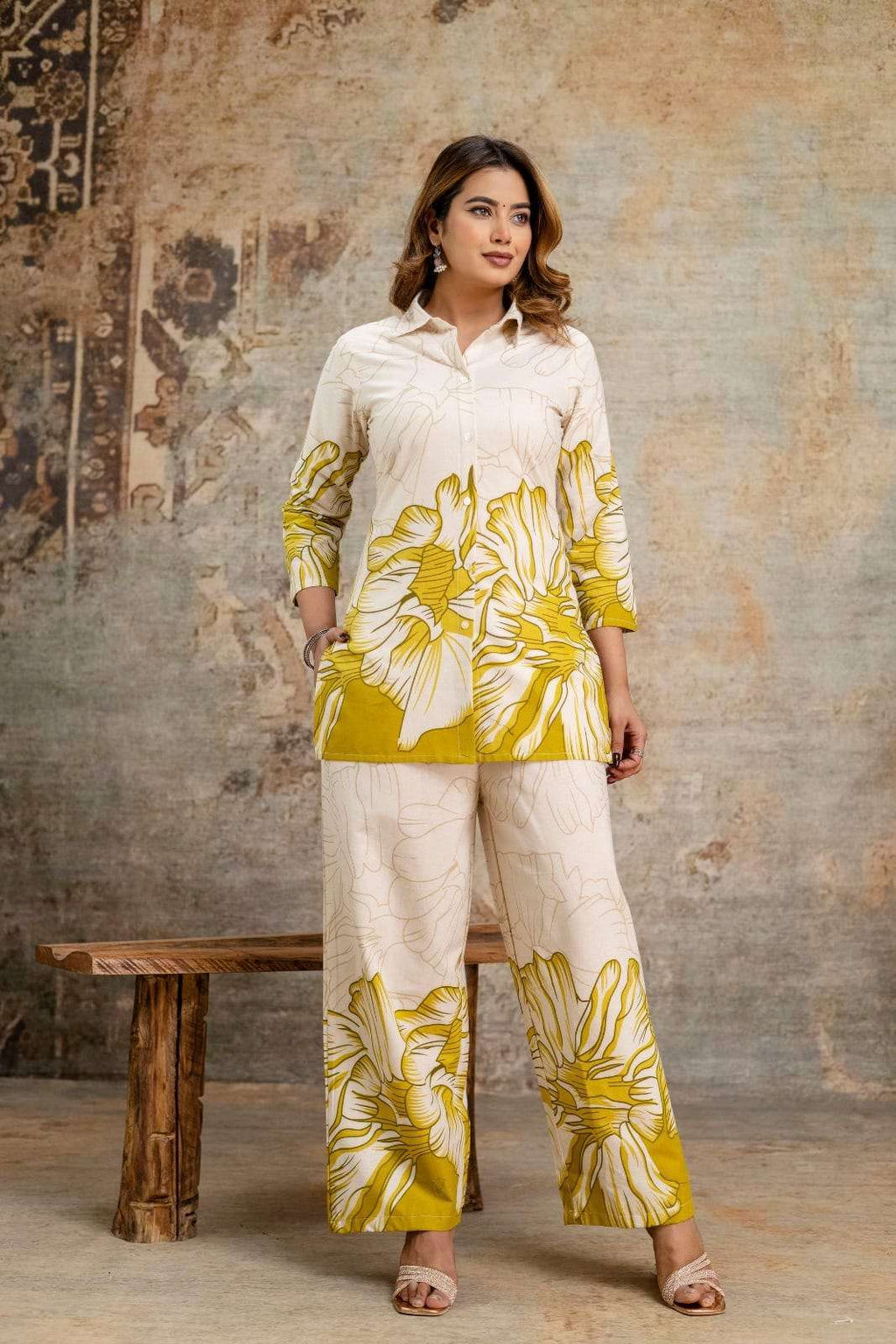 Classy cotton printed co-ord set