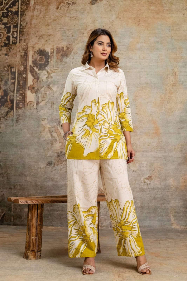 Classy cotton printed co-ord set