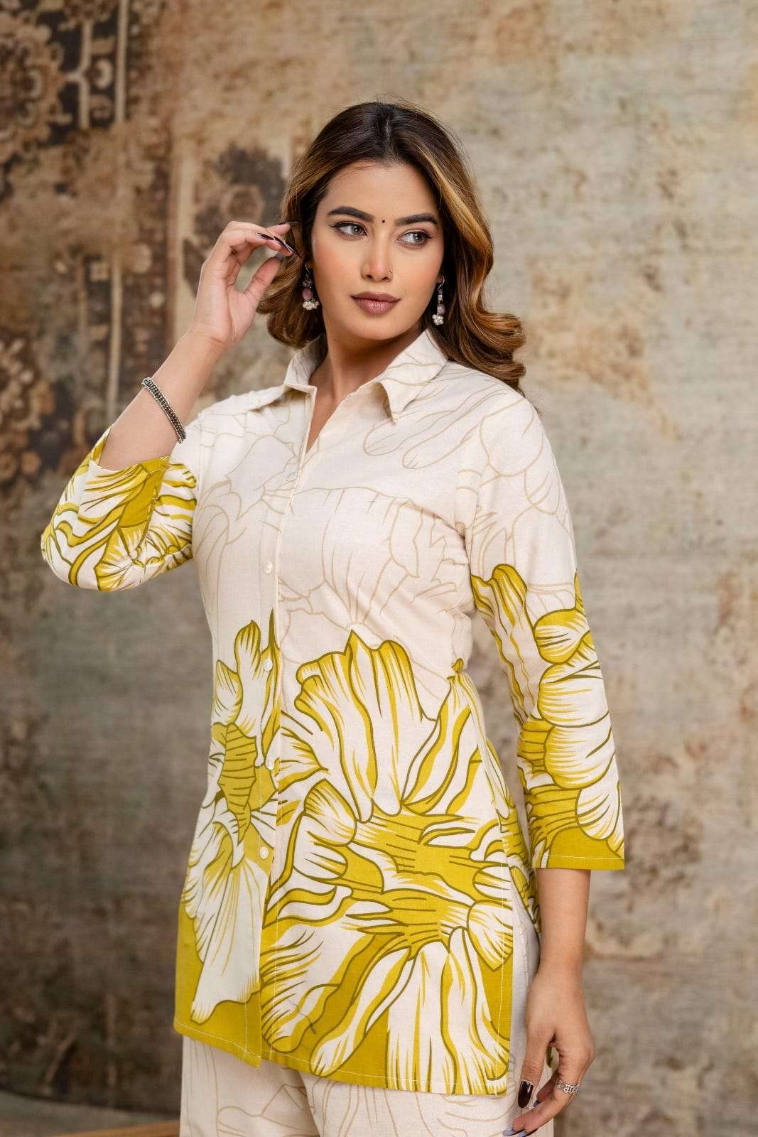 Classy cotton printed co-ord set