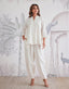 Cotton flex solid white co-ord set