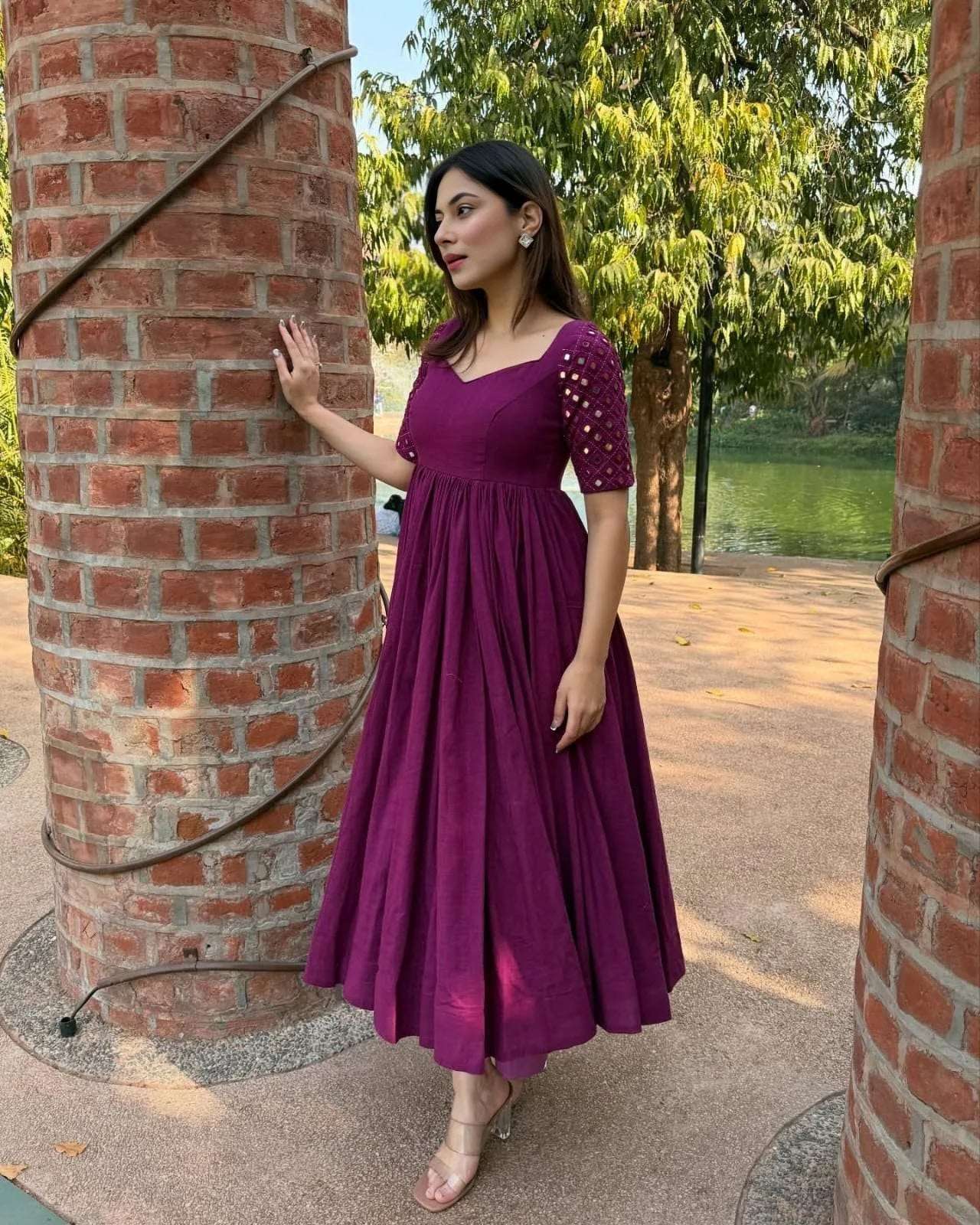 Rajsi gudhal anarkali-plazo (set of 2) Main image